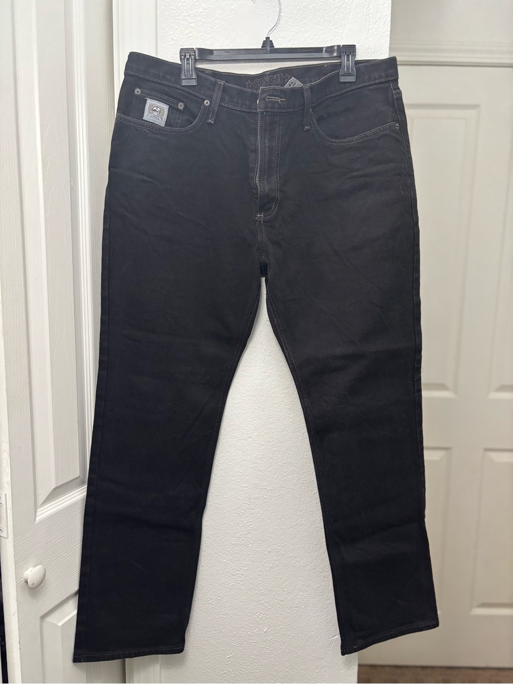 Cinch Men's Black Straight-Leg Jeans